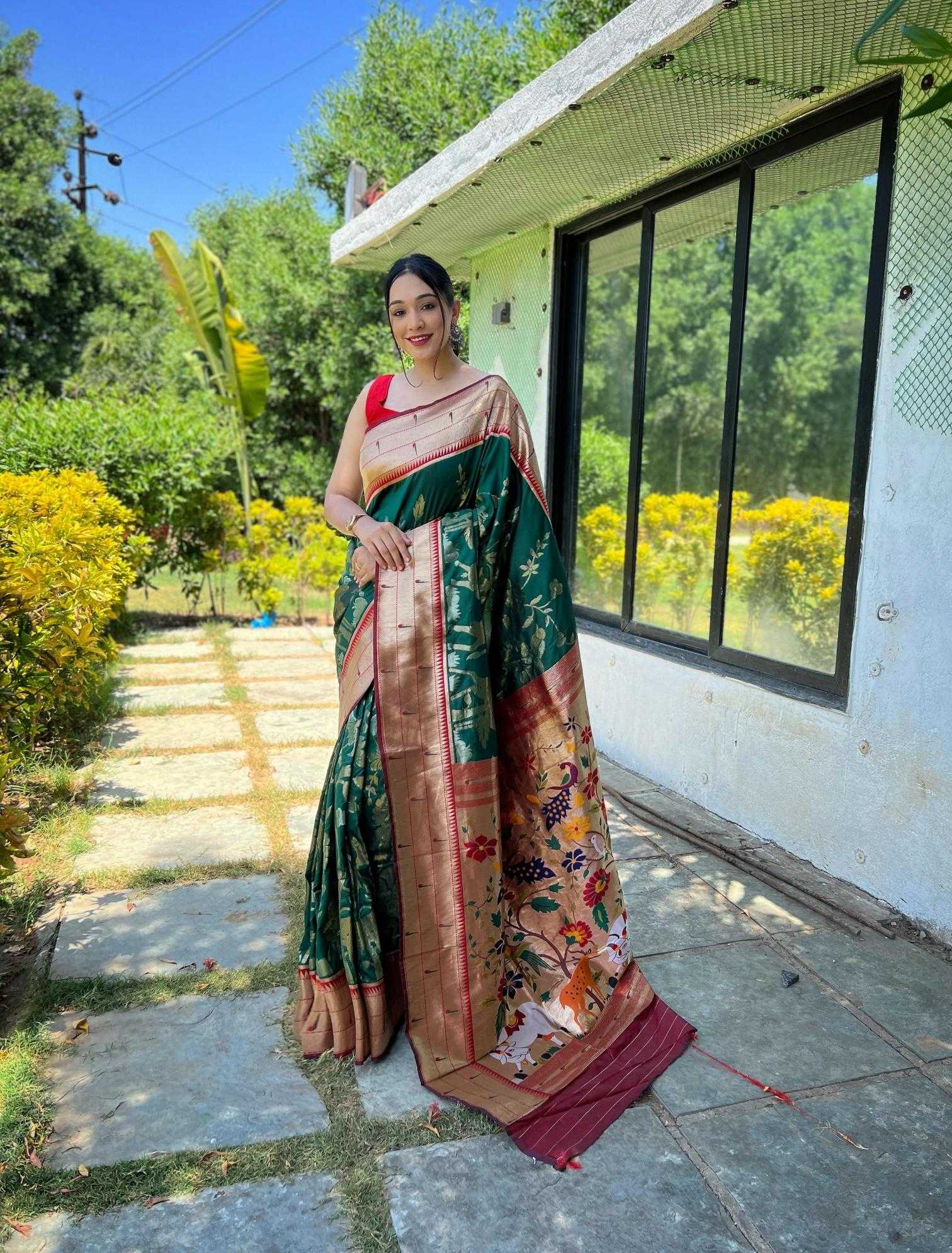Ynf Paithani Silk KESH249 GAURI Silk Sarees Wholesale Paithani Sarees Soft Silk Sarees Designer Silk Sarees Manufacturer