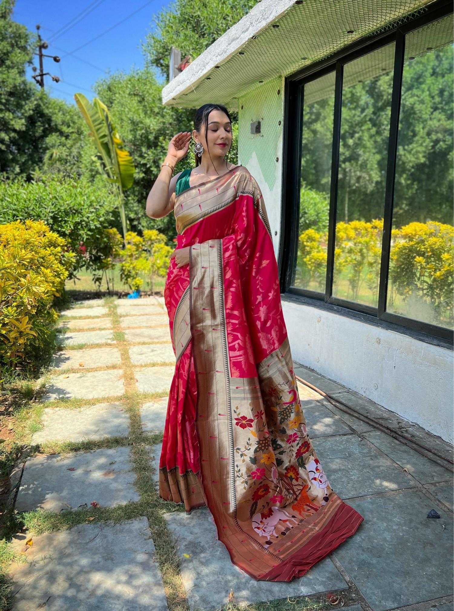 Ynf Paithani Silk KESH249 GAURI Silk Sarees Wholesale Paithani Sarees Soft Silk Sarees Designer Silk Sarees Manufacturer