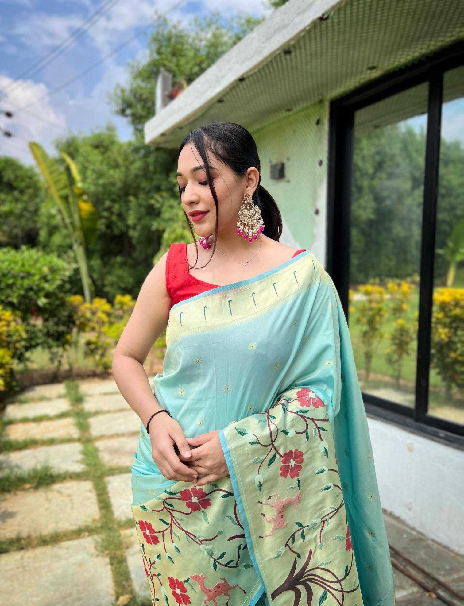 Ynf Paithani Silk KESH249 Gayatri Silk Sarees Wholesale Paithani Sarees Party Wear Silk Sarees Silk Sarees For Weddings Manufacturer