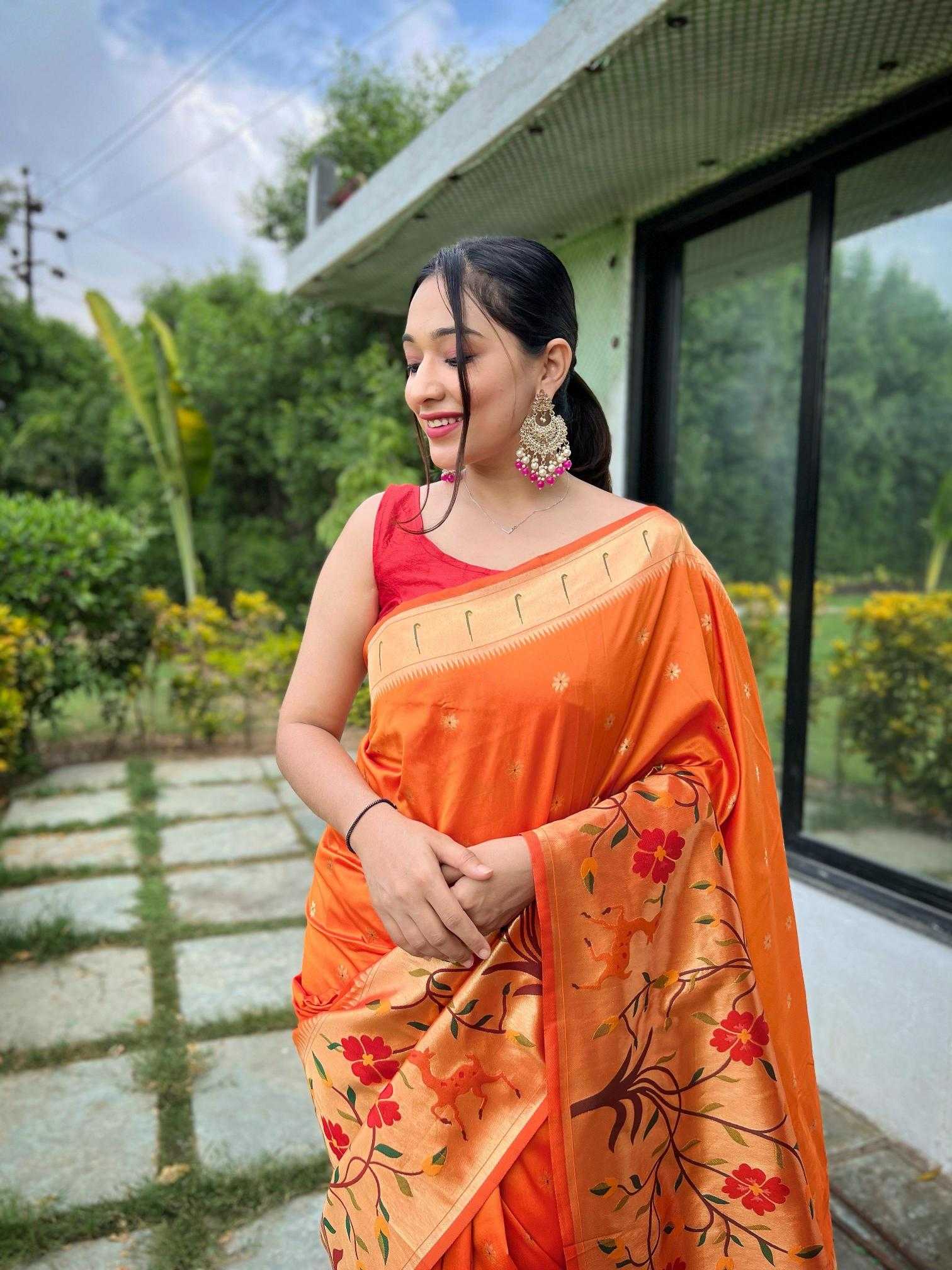 Ynf Paithani Silk KESH249 Gayatri Silk Sarees Wholesale Paithani Sarees Party Wear Silk Sarees Silk Sarees For Weddings Manufacturer