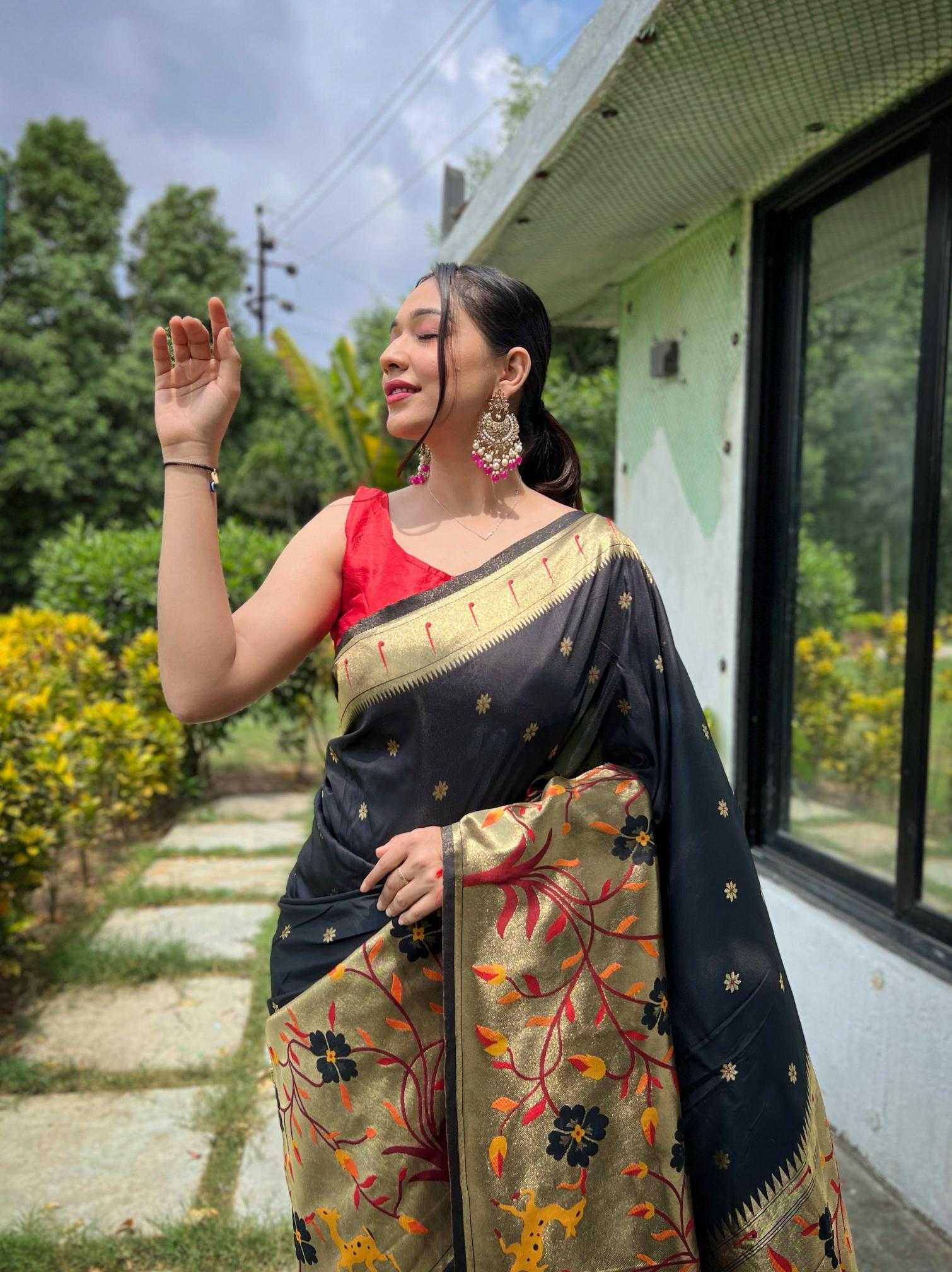 Ynf Paithani Silk KESH249 Gayatri Silk Sarees Wholesale Paithani Sarees Party Wear Silk Sarees Silk Sarees For Weddings Manufacturer