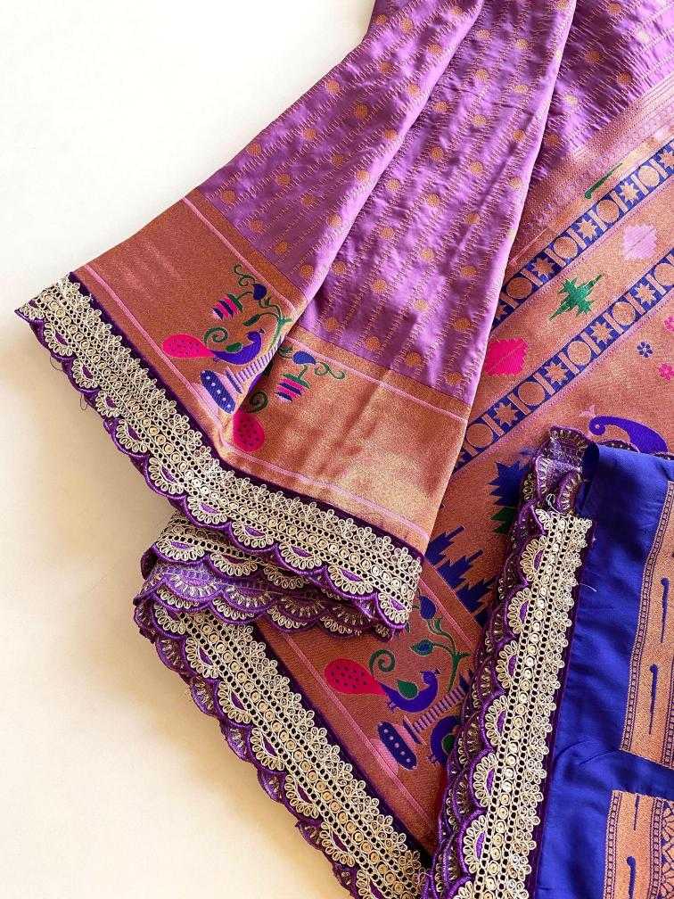 Ynf Paithani Silk KESH249 MIHIRA LACE Silk Sarees Wholesale Paithani Sarees Designer Silk Sarees Embroidered Silk Sarees Manufacturer