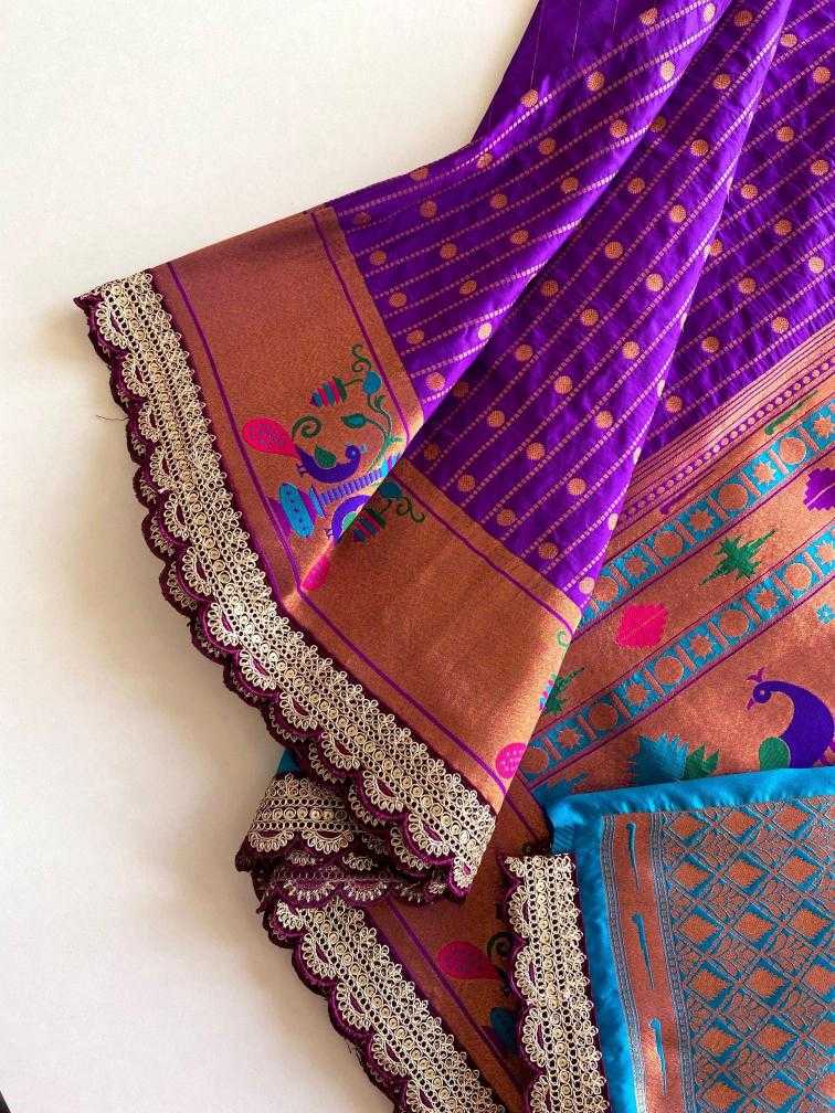 Ynf Paithani Silk KESH249 MIHIRA LACE Silk Sarees Wholesale Paithani Sarees Designer Silk Sarees Embroidered Silk Sarees Manufacturer