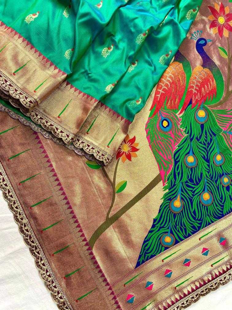 Ynf Paithani Silk KESH249 Rukmini Silk Sarees Wholesale Paithani Sarees Traditional Silk Sarees Designer Silk Sarees Manufacturer