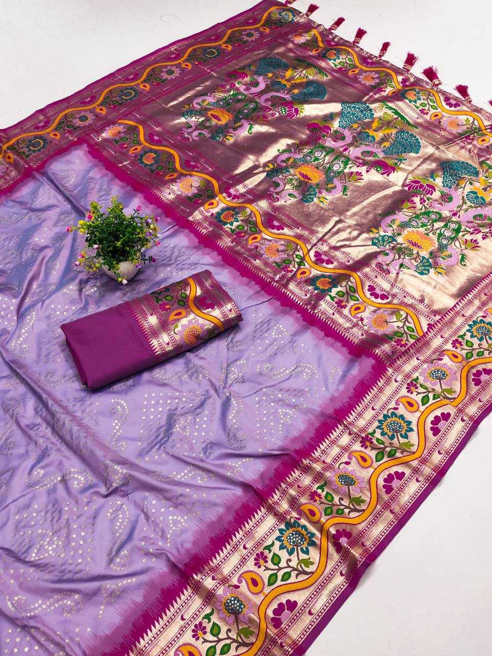 Ynf Paithani Silk RIN150 Bandhani Paithani Silk Sarees Wedding Collections Wholesale Designer Silk Sarees Wedding Outfits Manufacturer