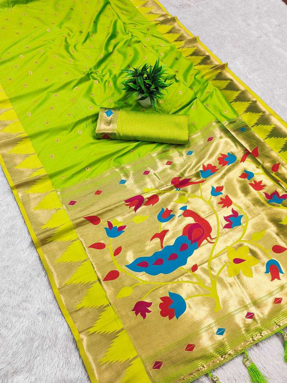 Ynf Paithani Silk RIN150 Tample Paithani Silk Sarees Wedding Collections Festive Collections Wholesale Paithani Sarees Traditional Silk Sarees Silk Sarees With Blouse Manufacturer