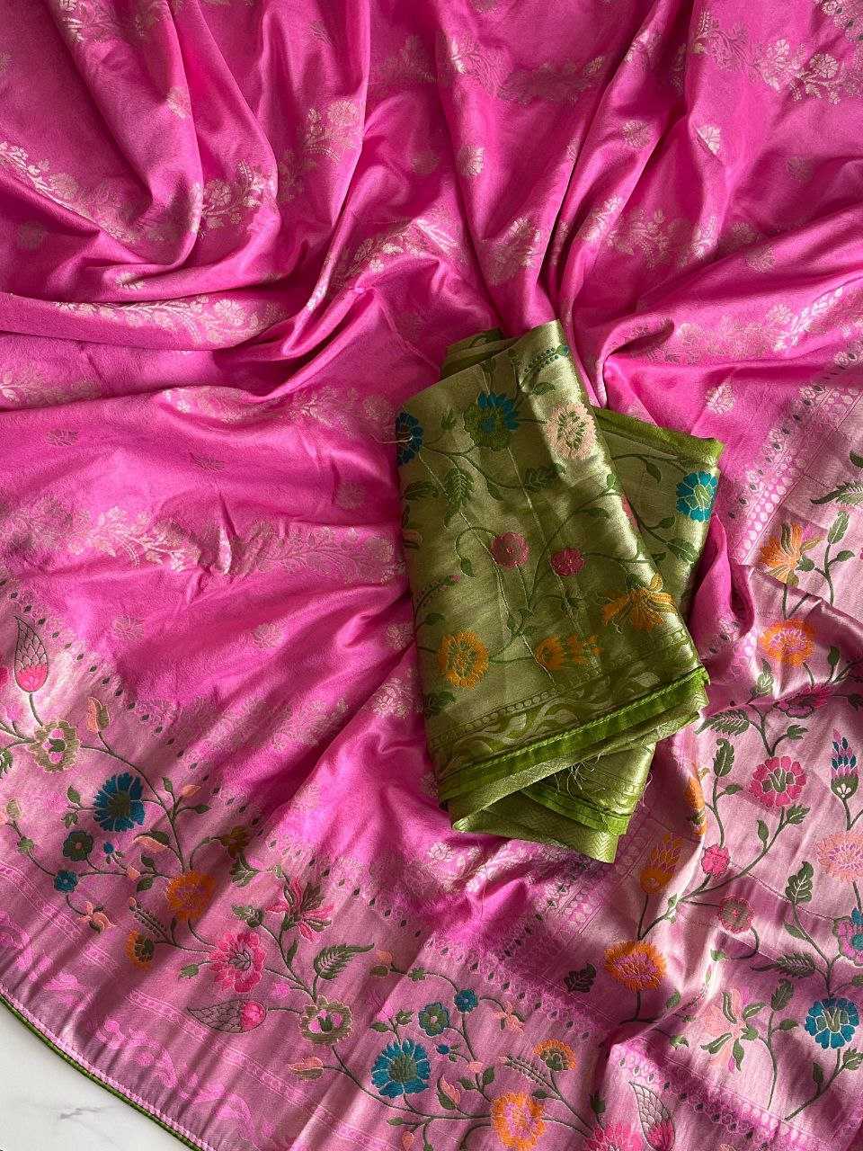Ynf Paithani Silk RIN225 921 Silk Sarees Wedding Collections Festive Collections Wholesale Paithani Sarees Silk Sarees With Blouse Festival Silk Sarees Manufacturer