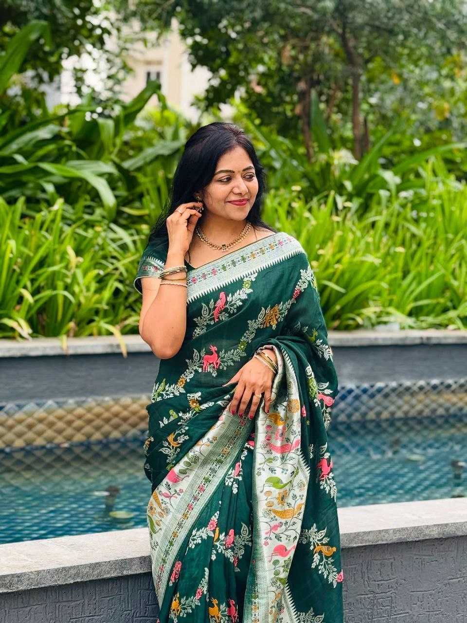 Ynf Paithani Silk RIN225 934 Silk Sarees Wedding Collections Festive Collections Wholesale Paithani Sarees Traditional Silk Sarees Silk Sarees With Blouse Manufacturer