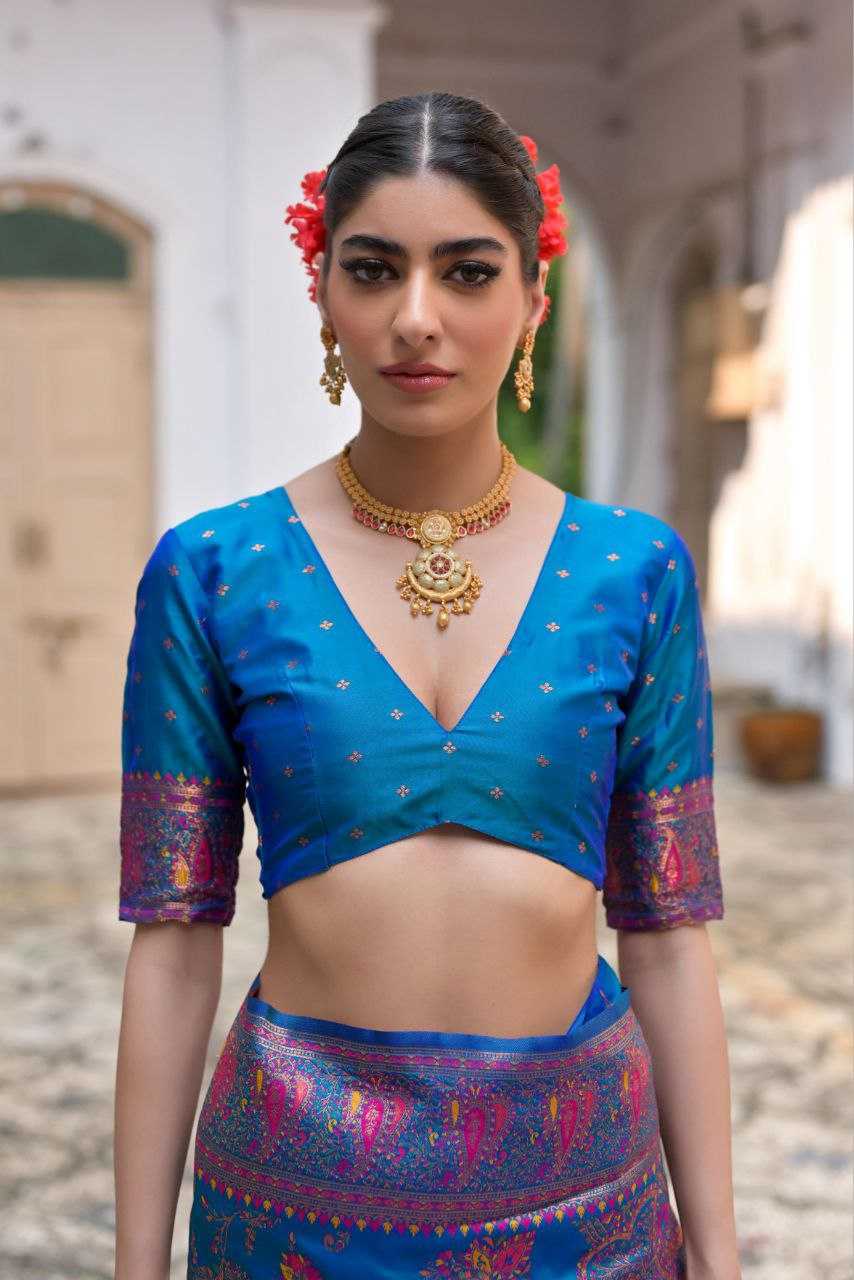 Ynf Pashmina KESH532 PASHMINA SILK 101 Sarees Wholesale Designer Sarees Embroidered Sarees Kashmiri Sarees Manufacturer