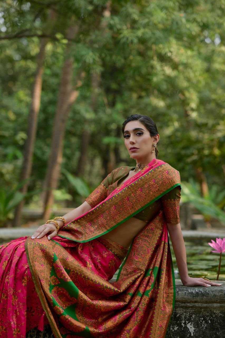 Ynf Pashmina KESH532 PASHMINA SILK 102 Silk Sarees Wholesale Heavy Silk Sarees Soft Silk Sarees Party Wear Silk Sarees Manufacturer