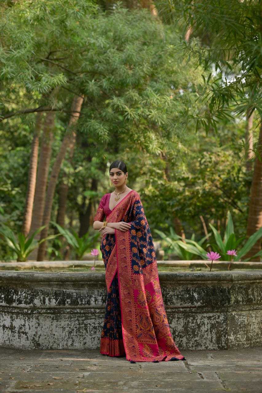 Ynf Pashmina KESH532 PASHMINA SILK 102 Silk Sarees Wholesale Heavy Silk Sarees Soft Silk Sarees Party Wear Silk Sarees Manufacturer