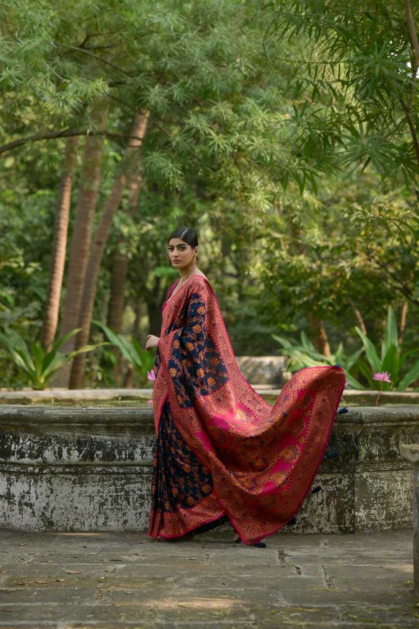 Ynf Pashmina KESH532 PASHMINA SILK 102 Silk Sarees Wholesale Heavy Silk Sarees Soft Silk Sarees Party Wear Silk Sarees Manufacturer