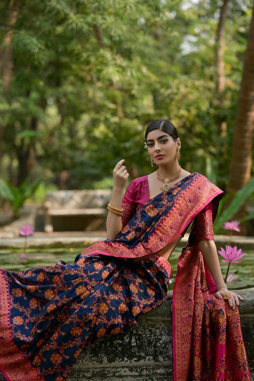 Ynf Pashmina KESH532 PASHMINA SILK 102 Silk Sarees Wholesale Heavy Silk Sarees Soft Silk Sarees Party Wear Silk Sarees Manufacturer