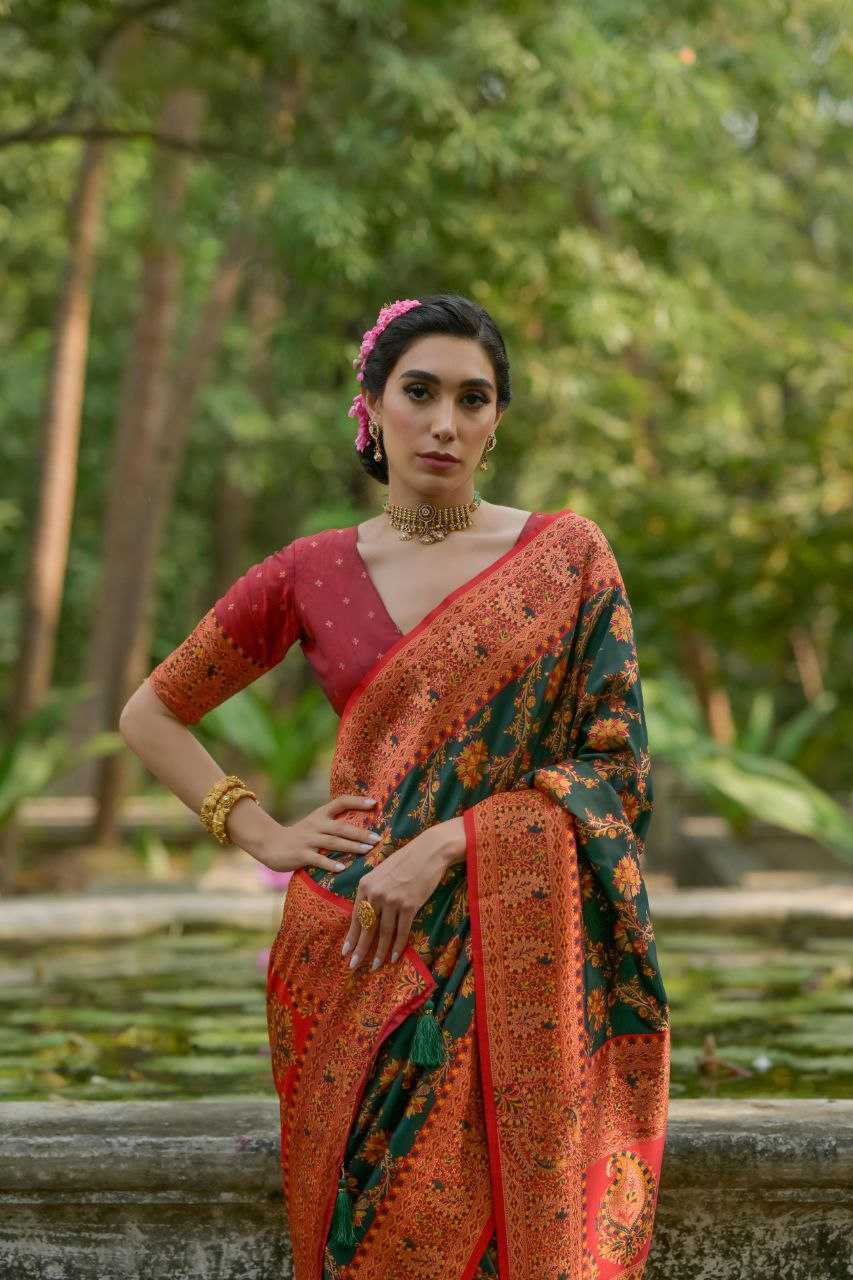 Ynf Pashmina KESH532 PASHMINA SILK 102 Silk Sarees Wholesale Heavy Silk Sarees Soft Silk Sarees Party Wear Silk Sarees Manufacturer