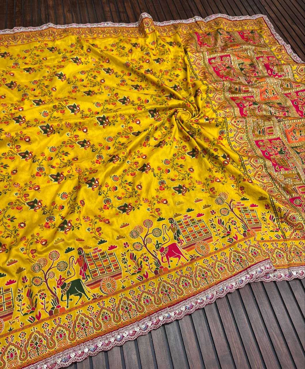 Ynf Pashmina RIN225 949 Sarees Wedding Collections Festive Collections Wholesale Zari Border Sarees Silk Sarees Sarees With Blouse Manufacturer