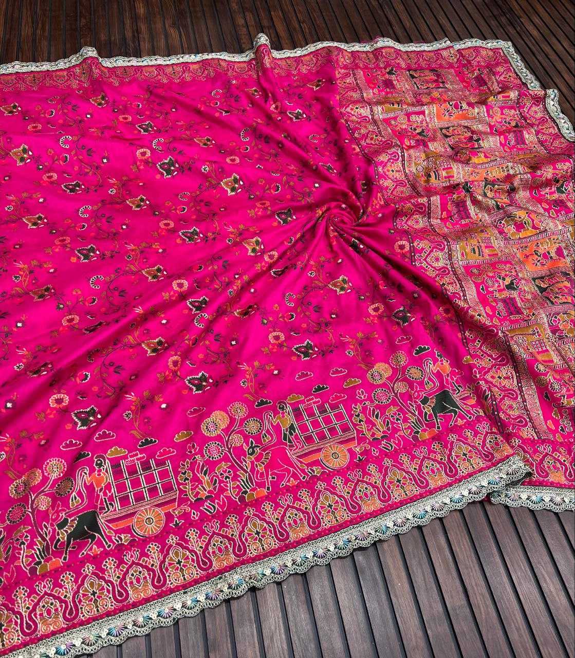 Ynf Pashmina RIN225 949 Sarees Wedding Collections Festive Collections Wholesale Zari Border Sarees Silk Sarees Sarees With Blouse Manufacturer