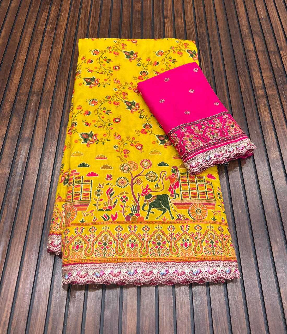 Ynf Pashmina RIN225 949 Sarees Wedding Collections Festive Collections Wholesale Zari Border Sarees Silk Sarees Sarees With Blouse Manufacturer