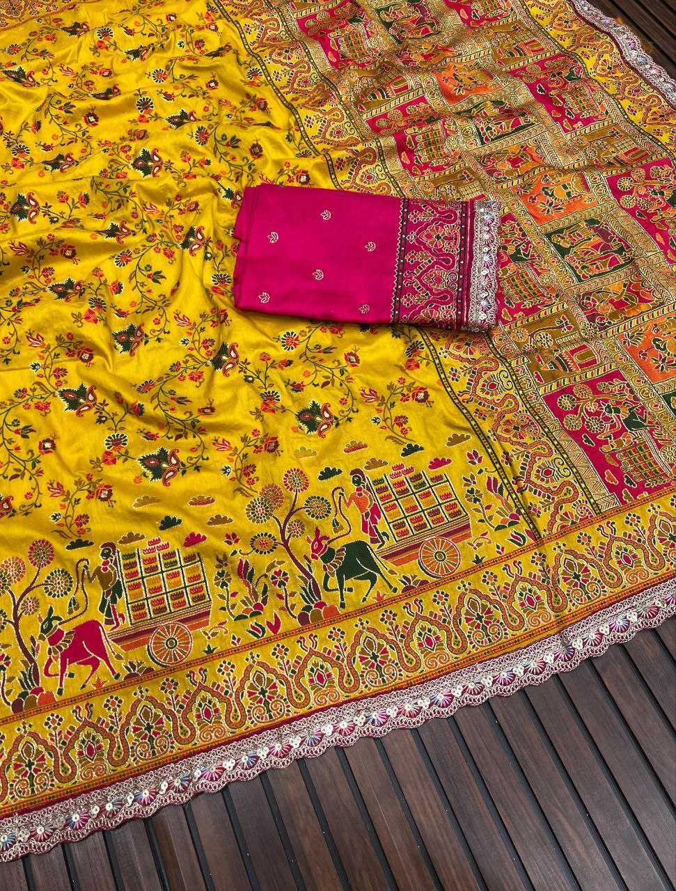 Ynf Pashmina RIN225 949 Sarees Wedding Collections Festive Collections Wholesale Zari Border Sarees Silk Sarees Sarees With Blouse Manufacturer