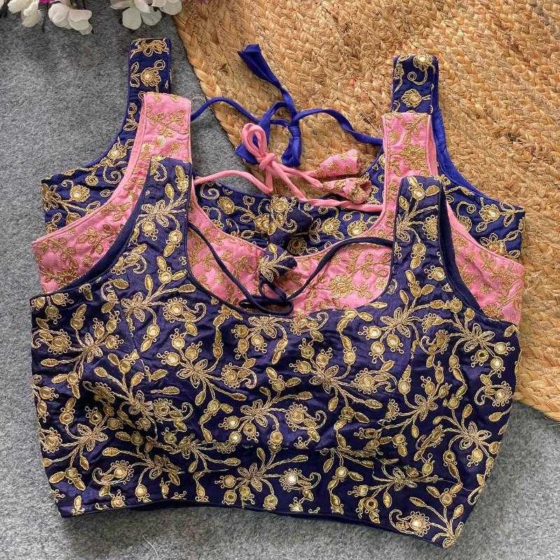 Ynf Phantom Silk KESH426 BOLLYWOOD EMBROIDERY Readymade Blouses Wholesale Blouse Embroidered Blouses Silk Blouse Manufacturer