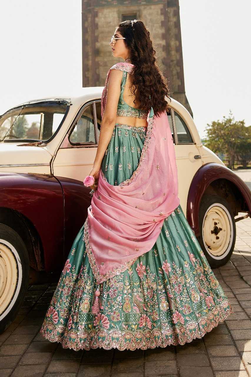 Ynf Poly Georgette RIN197 3027 Lehengas Wholesale Designer Lehenga Bridal Lehenga Embroidered Lehenga Manufacturer