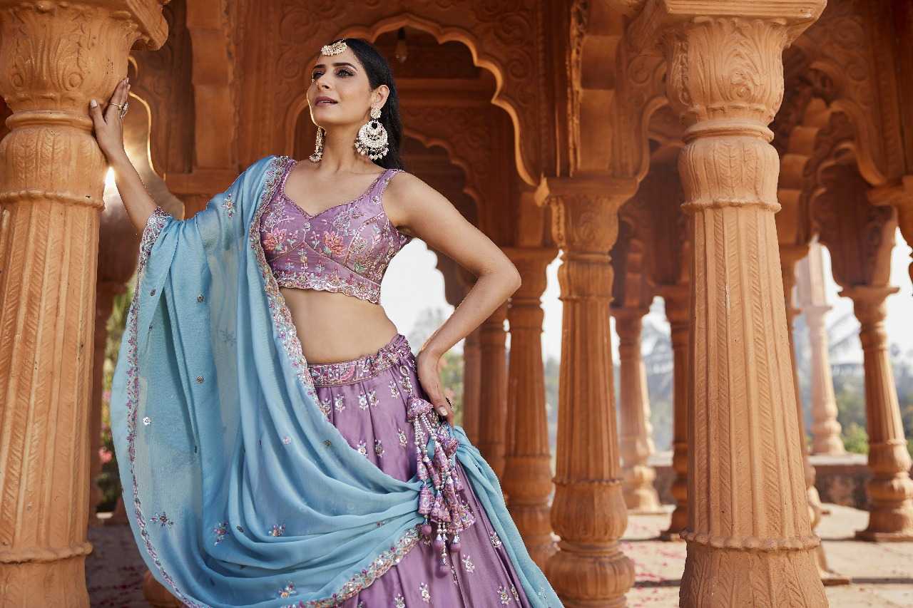 Ynf Poly Georgette RIN197 3027 Lehengas Wholesale Designer Lehenga Bridal Lehenga Embroidered Lehenga Manufacturer