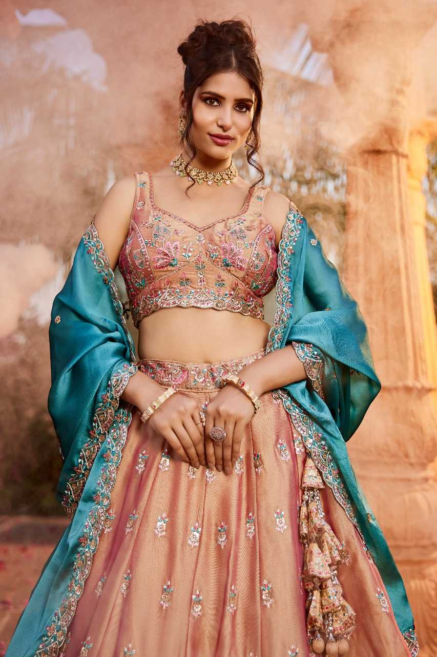 Ynf Poly Georgette RIN197 3027 Lehengas Wholesale Designer Lehenga Bridal Lehenga Embroidered Lehenga Manufacturer