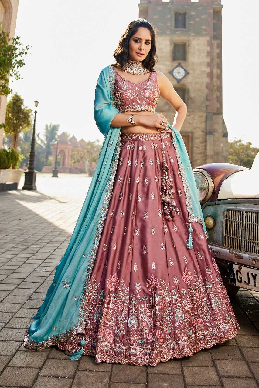 Ynf Poly Georgette RIN197 3027 Lehengas Wholesale Designer Lehenga Bridal Lehenga Embroidered Lehenga Manufacturer