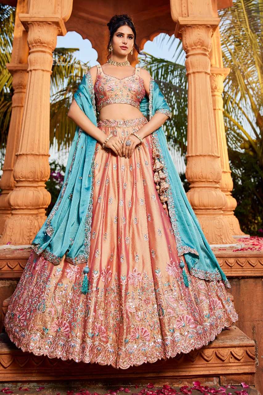 Ynf Poly Georgette RIN197 3027 Lehengas Wholesale Designer Lehenga Bridal Lehenga Embroidered Lehenga Manufacturer