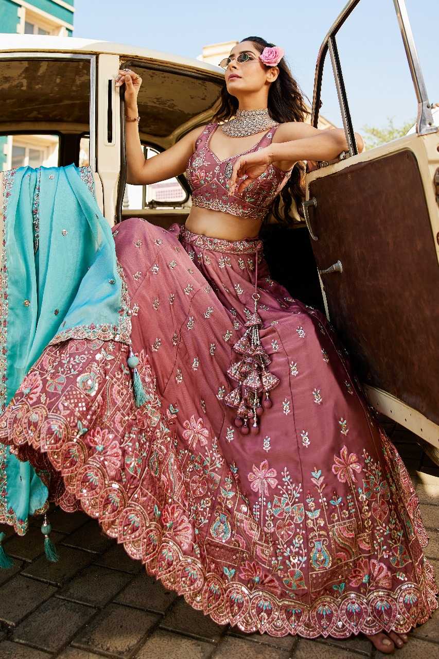 Ynf Poly Georgette RIN197 3027 Lehengas Wholesale Designer Lehenga Bridal Lehenga Embroidered Lehenga Manufacturer