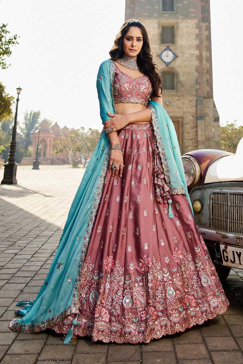 Ynf Poly Georgette RIN197 3027 Lehengas Wholesale Designer Lehenga Bridal Lehenga Embroidered Lehenga Manufacturer
