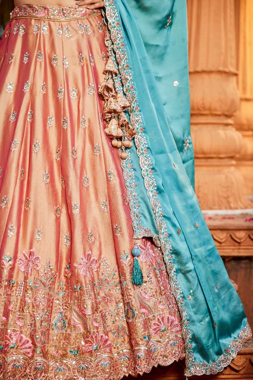 Ynf Poly Georgette RIN197 3027 Lehengas Wholesale Designer Lehenga Bridal Lehenga Embroidered Lehenga Manufacturer