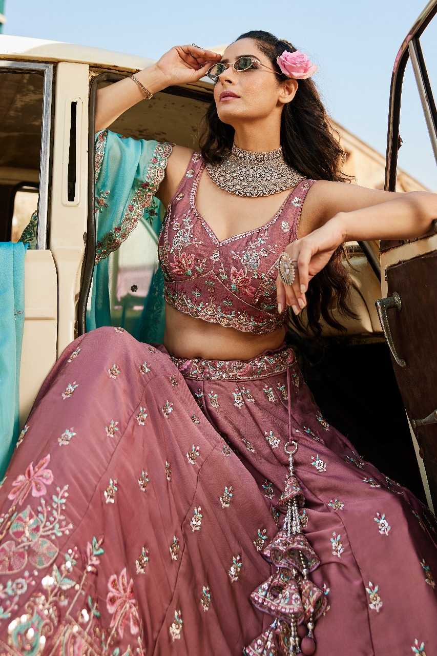 Ynf Poly Georgette RIN197 3027 Lehengas Wholesale Designer Lehenga Bridal Lehenga Embroidered Lehenga Manufacturer