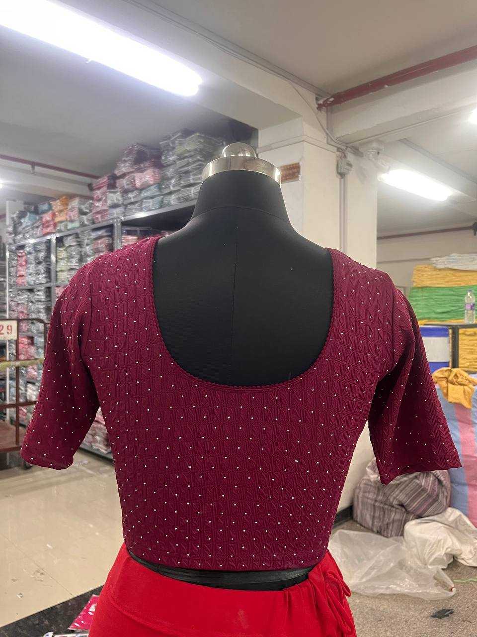 Ynf Polyester KESH535 DIAMOND Readymade Blouses Wholesale Blouse Designer Blouse Fashion Blouse Manufacturer