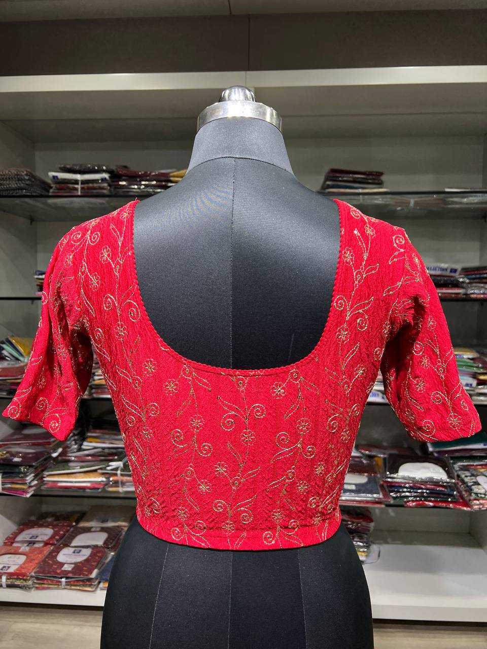 Ynf Polyester KESH535 MANGLA Readymade Blouses Wholesale Blouse Designer Blouse Embroidered Blouses Manufacturer
