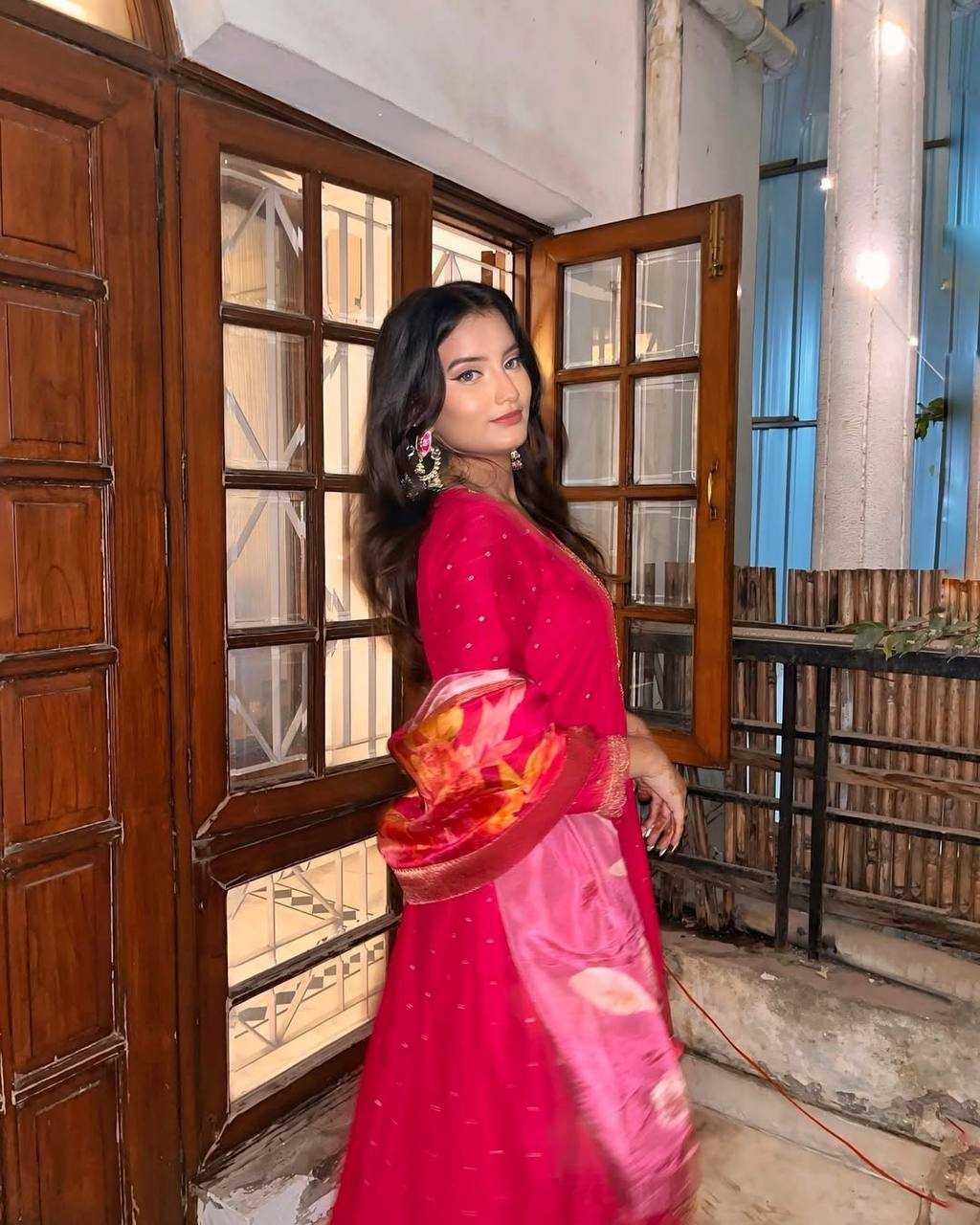 Ynf Premium Roman Silk KESH501 gatherings Suits & Dresses Wedding Collections Festive Collections Wholesale Embroidery Suits Ladies Silk Suit Party Wear Dresses Manufacturer