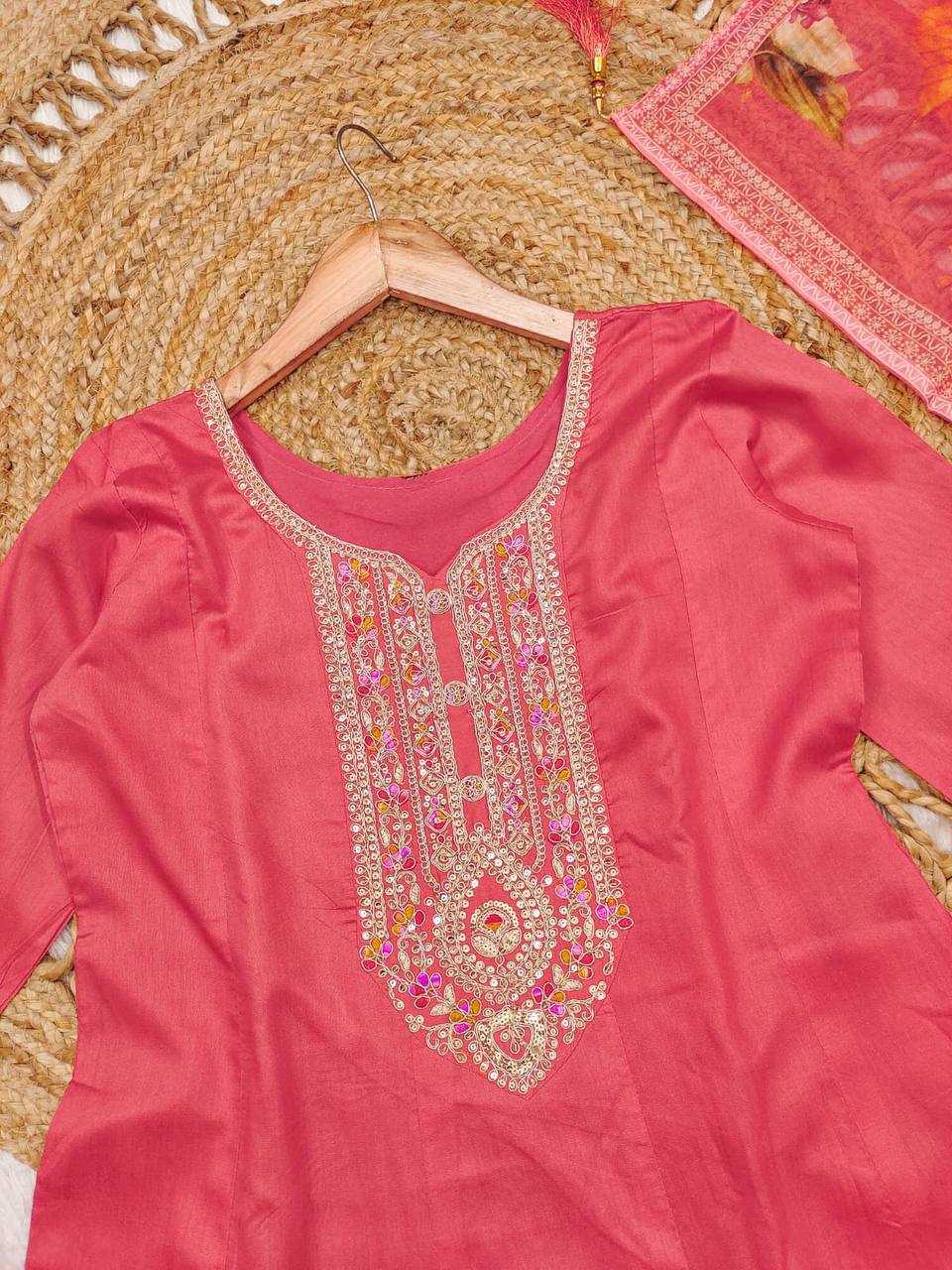 Ynf Premium Roman Silk KESH501 gatherings Suits & Dresses Wedding Collections Festive Collections Wholesale Embroidery Suits Ladies Silk Suit Party Wear Dresses Manufacturer