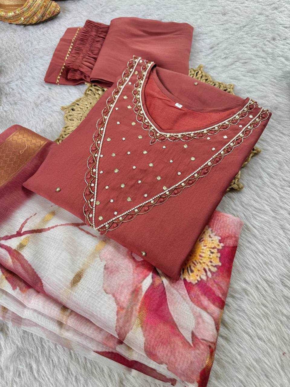 Ynf Premium Roman Silk Kurti Wholesale Party Wear Kurtis Designer Kurtis Embroidered Kurtis Manufacturer