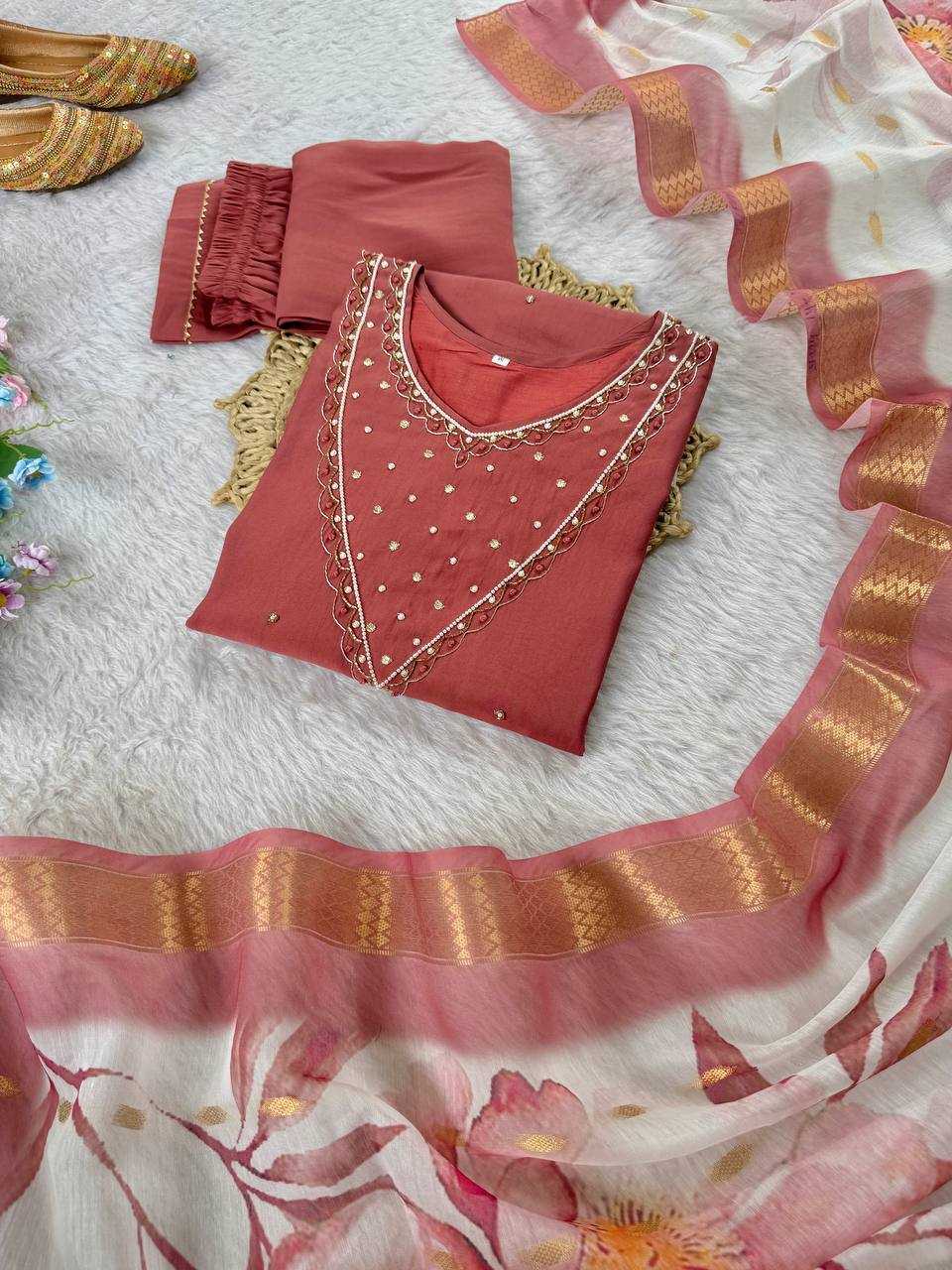 Ynf Premium Roman Silk Kurti Wholesale Party Wear Kurtis Designer Kurtis Embroidered Kurtis Manufacturer