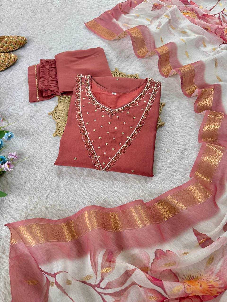 Ynf Premium Roman Silk Kurti Wholesale Party Wear Kurtis Designer Kurtis Embroidered Kurtis Manufacturer