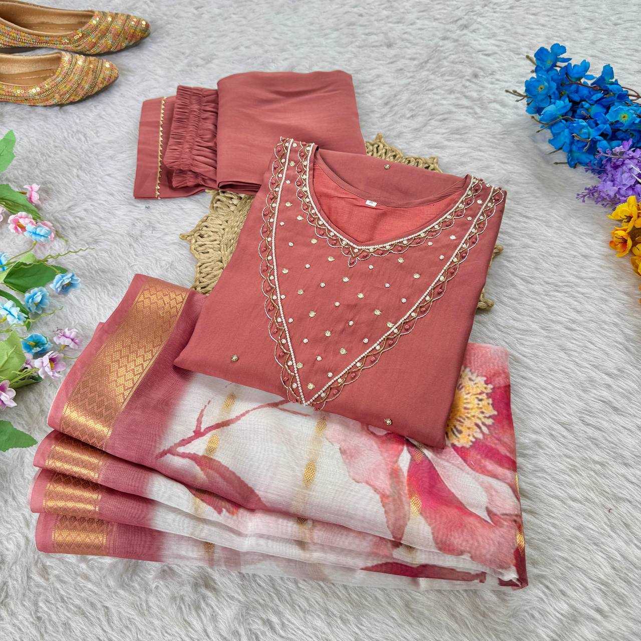 Ynf Premium Roman Silk Kurti Wholesale Party Wear Kurtis Designer Kurtis Embroidered Kurtis Manufacturer