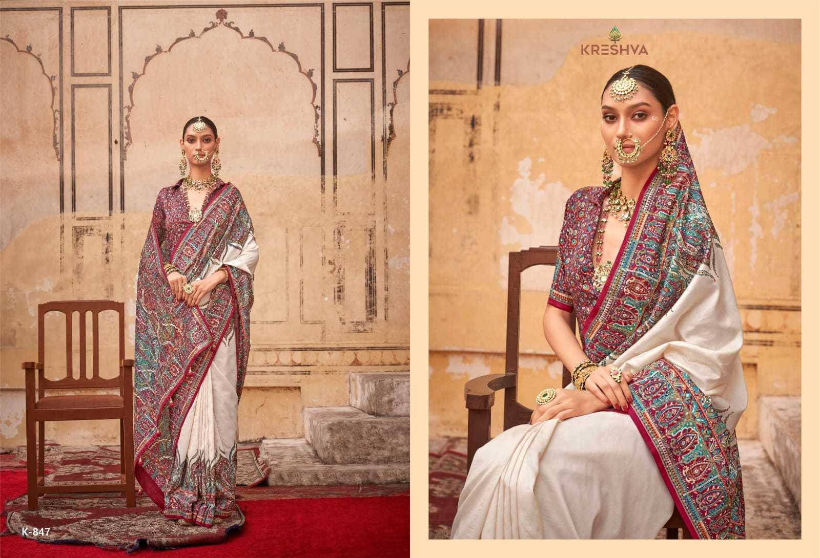 Ynf Pure Bandhej KESH522 116 Sarees Wedding Collections Wholesale Ajrakh Sarees Wedding Outfits Manufacturer