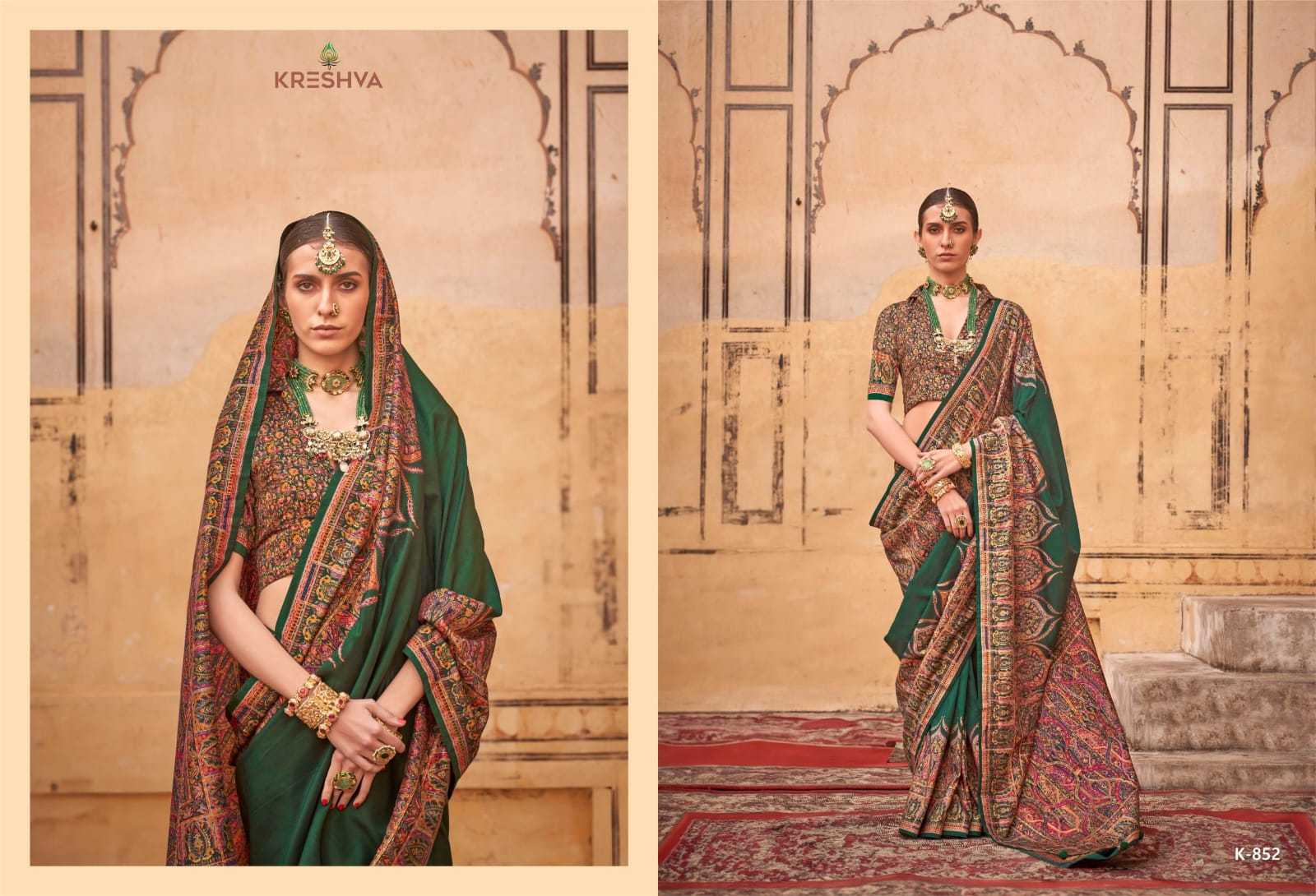 Ynf Pure Bandhej KESH522 116 Sarees Wedding Collections Wholesale Ajrakh Sarees Wedding Outfits Manufacturer