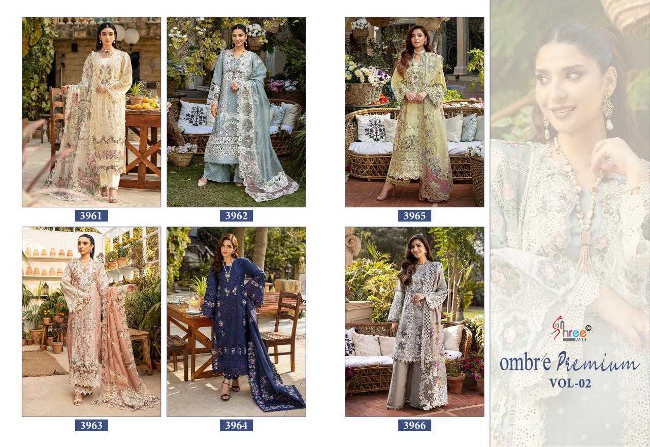 Ynf Pure Cotton KESH444 OMBRE-PREMIUM VOL-2 Suits & Dresses Wedding Collections Wholesale Embroidery Suits Cotton Suits Designer Suits Manufacturer
