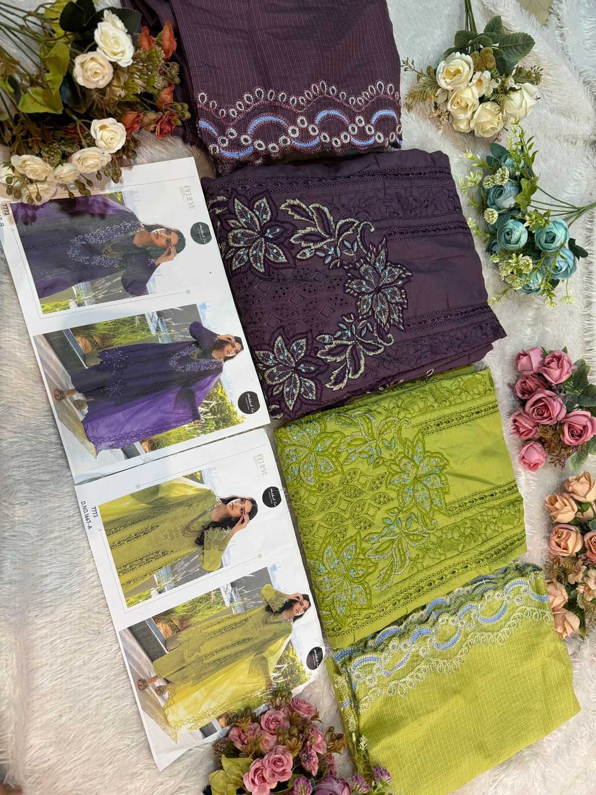 Ynf Pure Cotton KESH444 OMBRE-VOL-14 Suits & Dresses Wholesale Embroidery Suits Cotton Suits Designer Suits Manufacturer