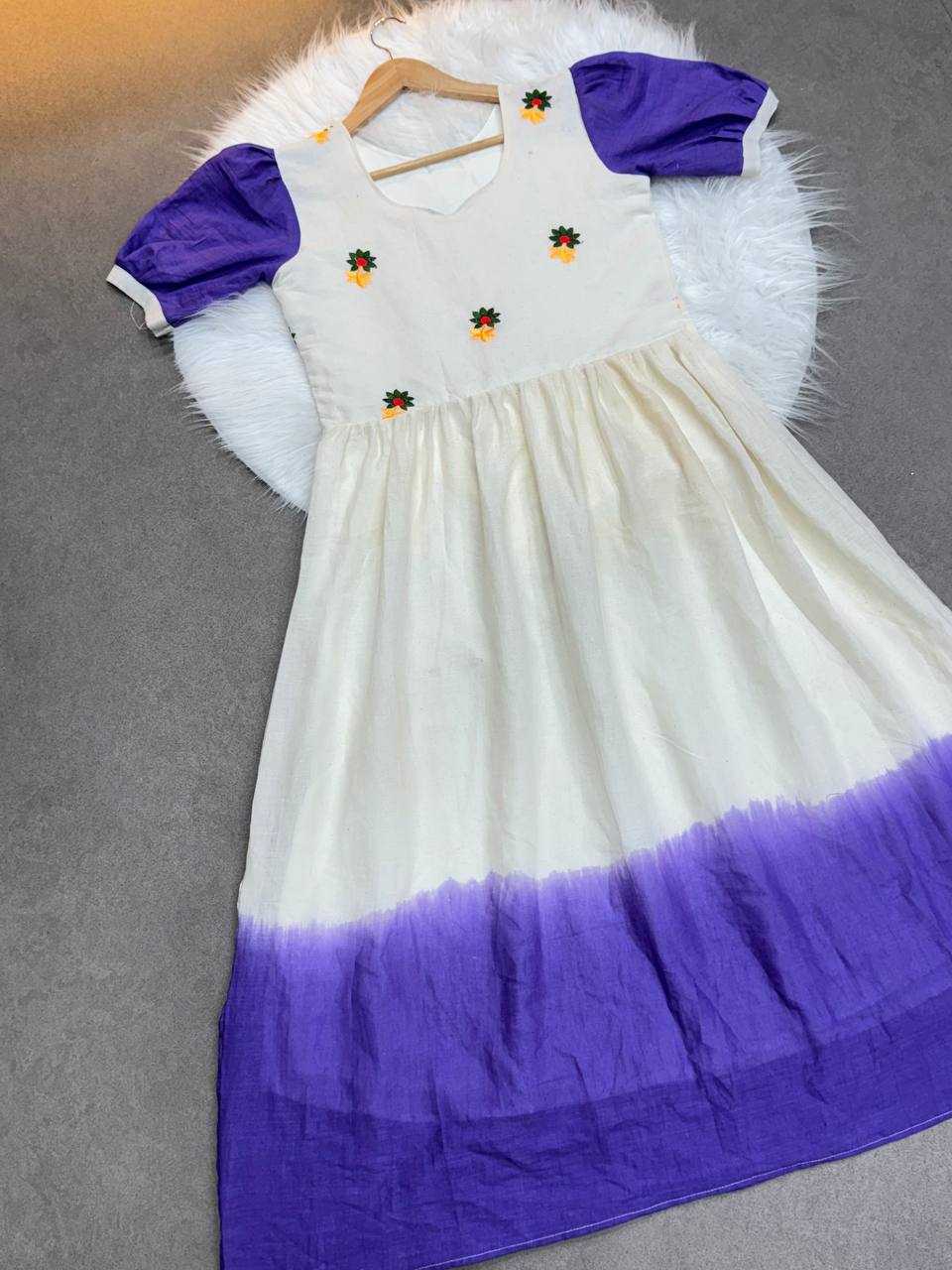 Ynf Pure Cotton KESH485 79 Suits & Dresses Western Wears Festive Collections Wholesale Maxi Dresses Embroidered Dresses Cotton Dresses Manufacturer