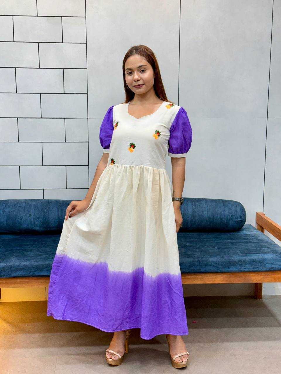 Ynf Pure Cotton KESH485 79 Suits & Dresses Western Wears Festive Collections Wholesale Maxi Dresses Embroidered Dresses Cotton Dresses Manufacturer