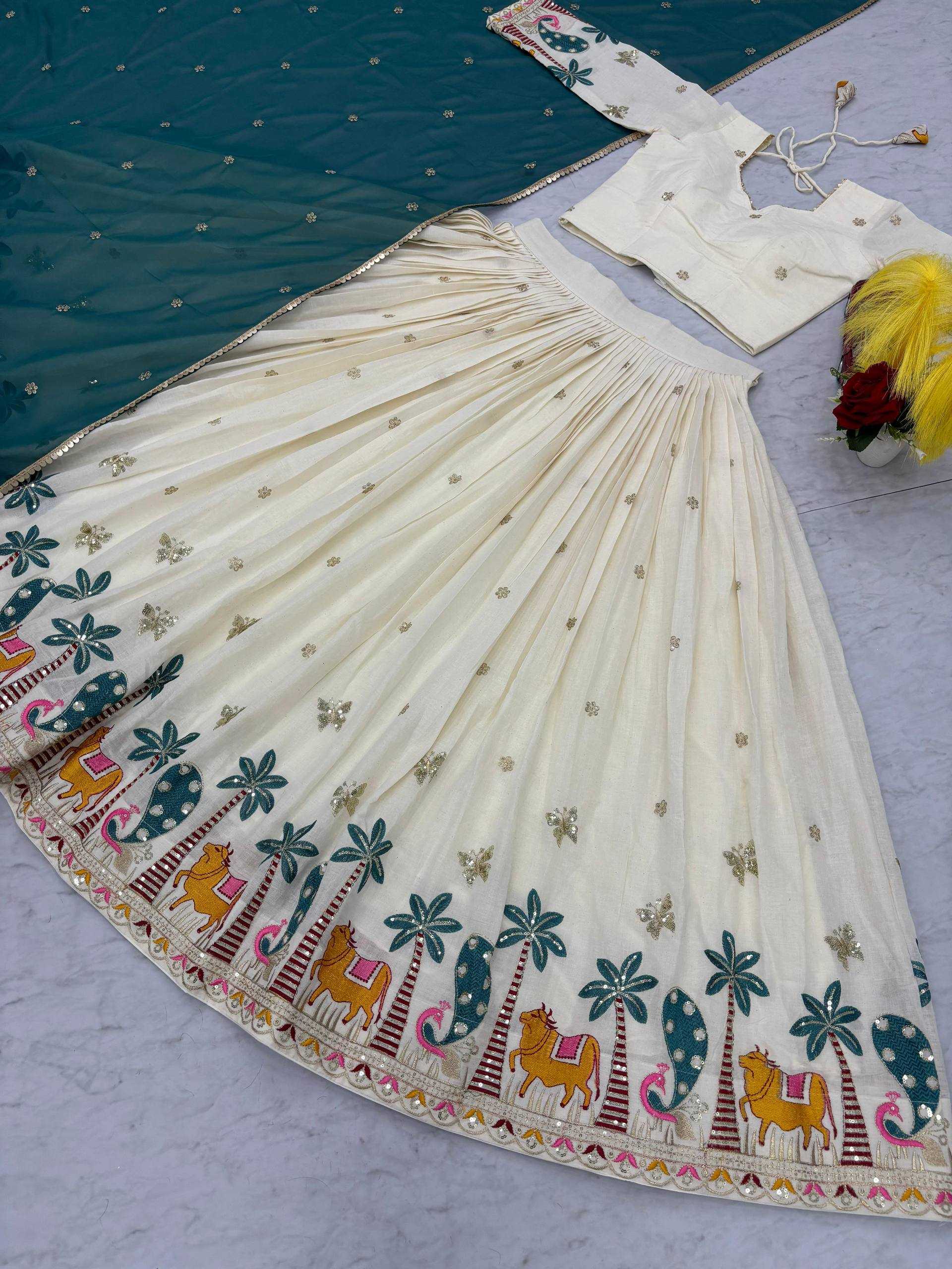 Ynf Pure Cotton KESH496 N40 Lehengas Wedding Collections Festive Collections Wholesale Embroidered Lehenga Designer Lehenga Choli Navratri Chaniya Choli Manufacturer
