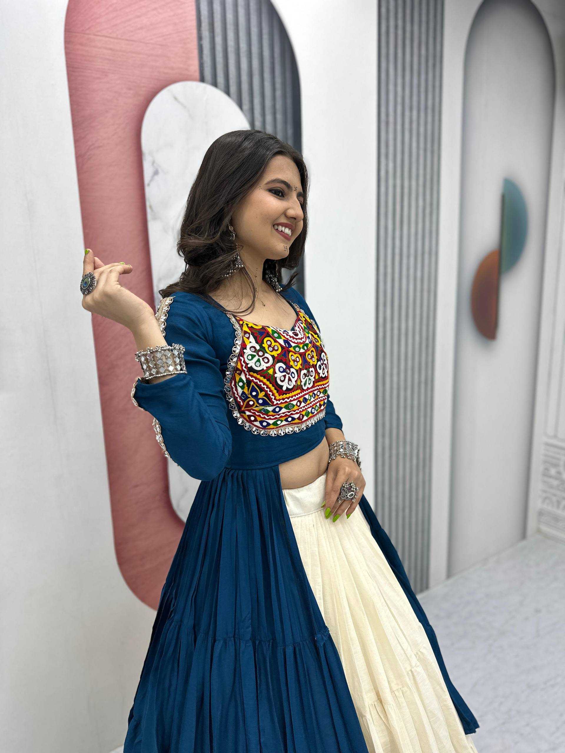 Ynf Pure Cotton KESH496 N47 Lehengas Western Wears Festive Collections Wholesale Designer Lehenga Choli Indo-Western Lehenga Navratri Chaniya Choli Manufacturer