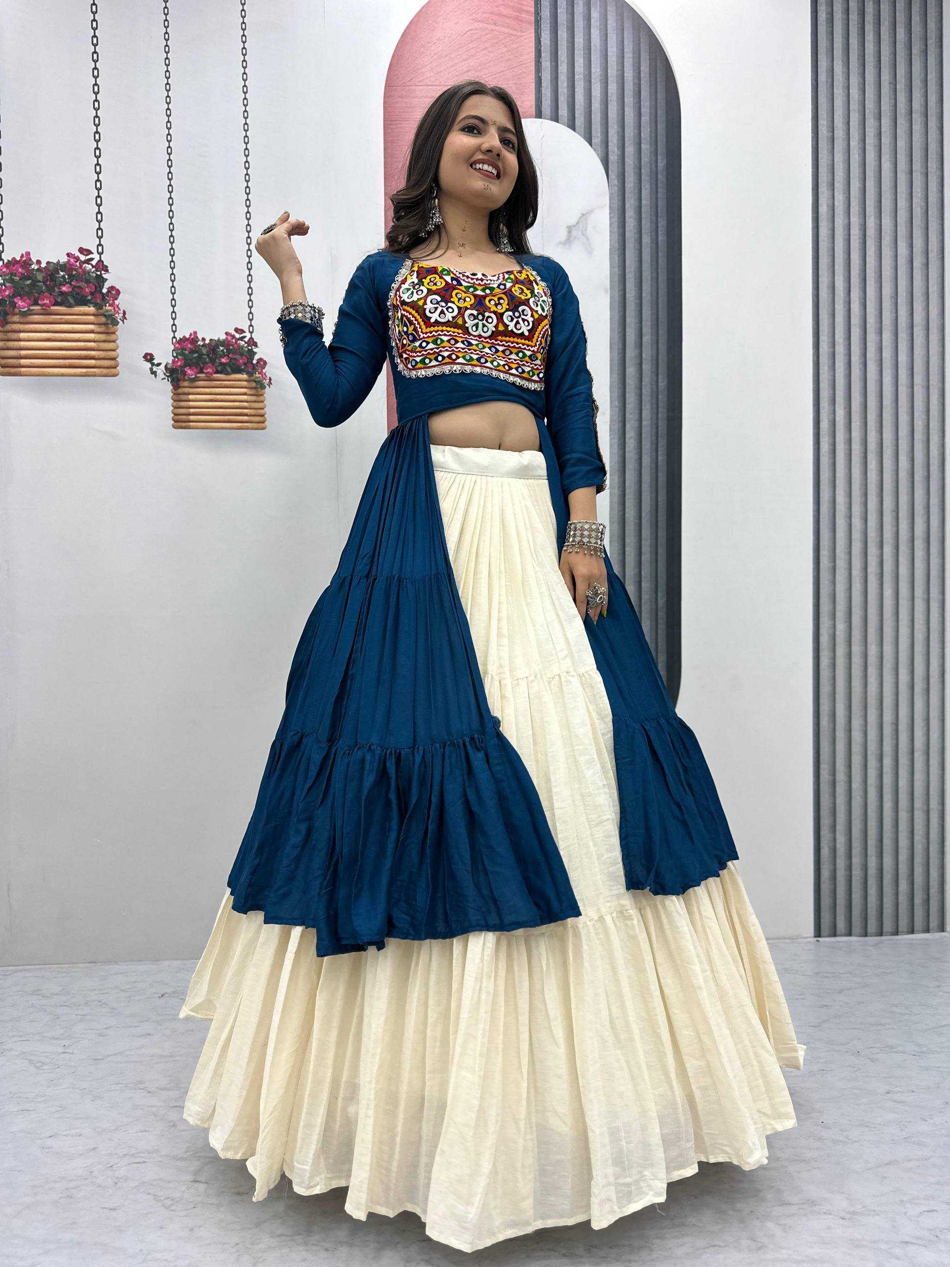 Ynf Pure Cotton KESH496 N47 Lehengas Western Wears Festive Collections Wholesale Designer Lehenga Choli Indo-Western Lehenga Navratri Chaniya Choli Manufacturer