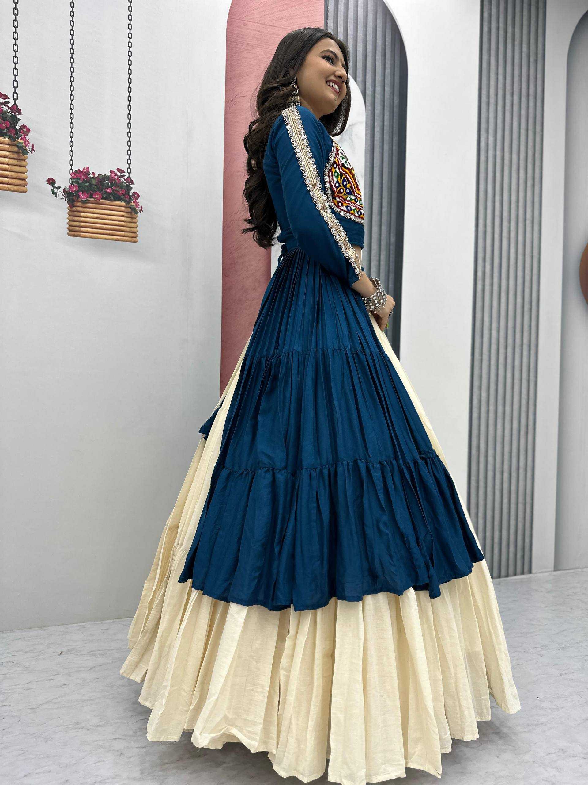 Ynf Pure Cotton KESH496 N47 Lehengas Western Wears Festive Collections Wholesale Designer Lehenga Choli Indo-Western Lehenga Navratri Chaniya Choli Manufacturer